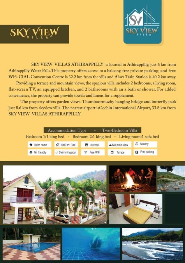 Skyview Villa Athirappilly Buitenkant foto